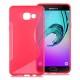 Silikon etui S za Samsung Galaxy A3 2016, Pink barva