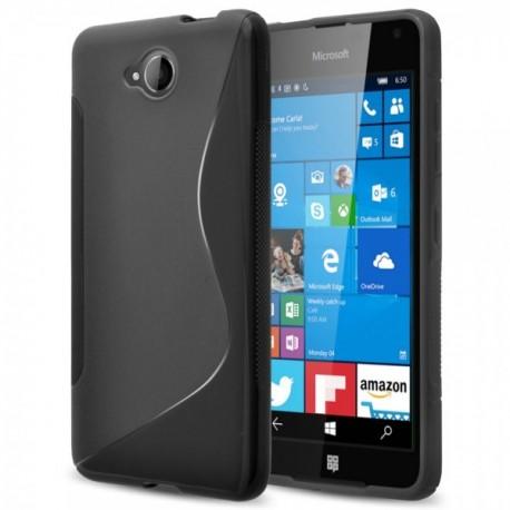 Silikon etui S za Microsoft Lumia 650, Črna barva
