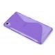 Silikon etui S za Sony Xperia M4 Aqua, Vijolična barva
