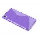 Silikon etui S za Sony Xperia M4 Aqua, Vijolična barva