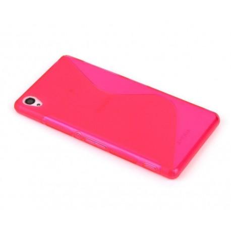 Silikon etui S za Sony Xperia M4 Aqua, Pink barva