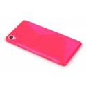 Silikon etui S za Sony Xperia M4 Aqua, Pink barva