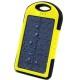 Prenosna Zunanja Baterija 6000 mAh -solarna,  Rumena barva