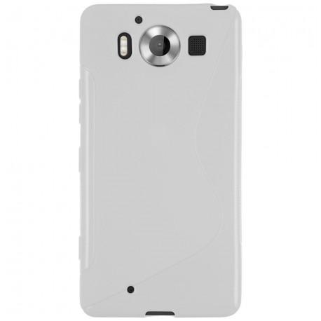 Silikon etui S za Microsoft Lumia 950, Bela barva