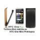 Torbica za HTC One Mini Preklopna, črna barva