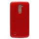 Silikonski etui "Slim" za LG K8, 0,5mm, Rdeča barva