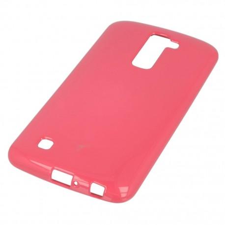 Silikonski etui "Slim" za LG K8, 0,5mm, Pink barva