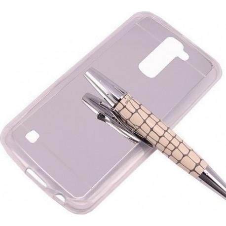 Silikonski etui "Mirror" za LG K8,  Srebrna barva