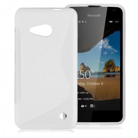 Silikonski etui S za Microsoft Lumia 550, Bela barva
