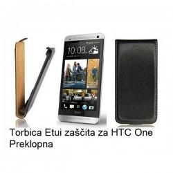Torbica za HTC One Preklopna črna