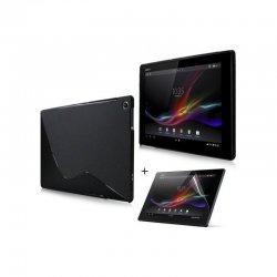 Silikonski etui "S" za Sony Xperia Tablet Z, črna barva +zaščitna folija zaslona