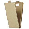Preklopna torbica, etui "flexi", zlata barva - LG K3