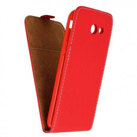 Preklopna torbica, etui "flexi", rdeča barva - Samsung Galaxy J3 2017