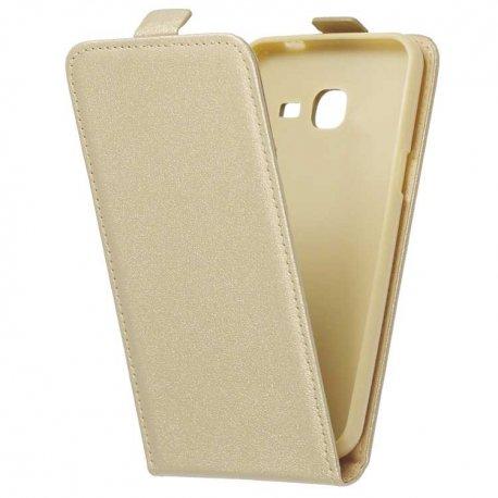 Preklopna torbica, etui "flexi", zlata barva - Samsung Galaxy J3 2017