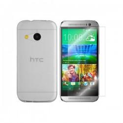 Silikon etui za HTC One M8 Mini +Folija ekrana TPU 0,3mm Transparent barva