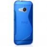 Silikon etui za HTC One M8 Mini +Folija ekrana Modra barva