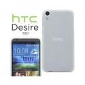 Silikon etui za HTC Desire 820 +Folija ekrana Bela mat barva