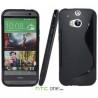Silikon etui za HTC One M8 (2014) Črna barva