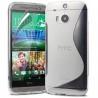 Silikon etui za HTC One M8 +Folija ekrana , Transparent barva