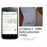 Etui Jekod za LG Nexus 4 +folija zaslona, bela barva