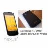 Etui Jekod za LG Nexus 4 +folija zaslona, črna barva