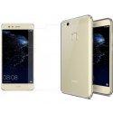 Silikonski etui, prozoren+ zaščitno steklo - Huawei P10 Lite