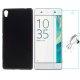 Silikonski etui, črna barva+ zaščitno steklo za Sony Xperia XA