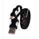 Micro USB kabel z LED osvetlitvijo, črna barva
