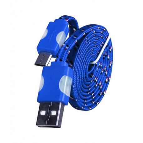 Micro USB kabel z LED osvetlitvijo, modra barva