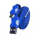 Micro USB kabel z LED osvetlitvijo, modra barva