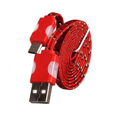 Micro USB kabel z LED osvetlitvijo, rdeča barva