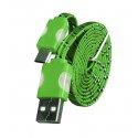 Micro USB kabel z LED osvetlitvijo, zelena barva