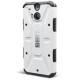 Etui za HTC One M8 Urban Armor Gear+Folija ekrana, White-Black